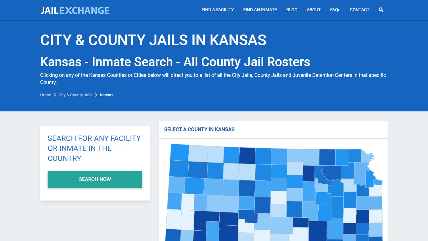 Kansas Inmate Search - All County Jail Rosters | Jail Exchange